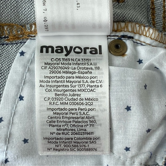 MAYORAL Stretch Jogger Jeans Cuffed Ankles Drawstring Waistband Size 6 Months - Picture 7 of 8